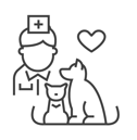 icono enfermera y perros